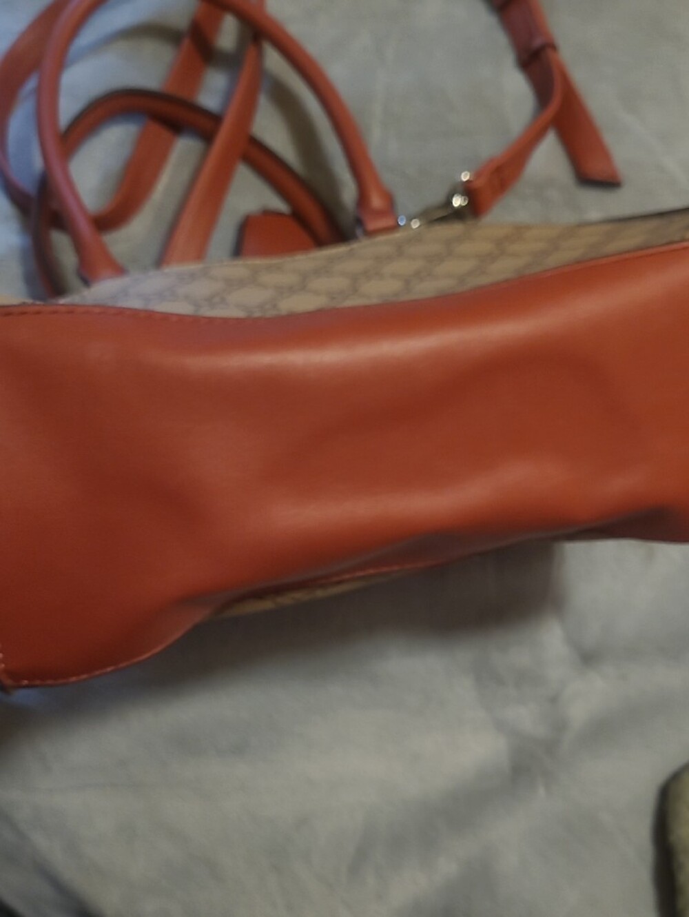 Nine West Tan and Rust Patterned Crossbody NWT - Picture 5 of 10